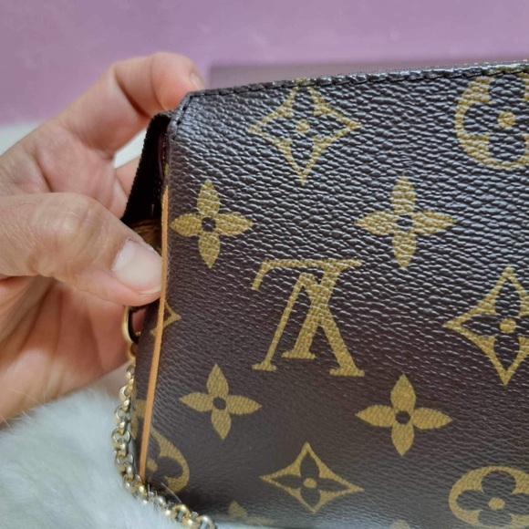 SOLD Authentic Louis Vuitton Eva Clutch Crossbody - Picture 10 of 11